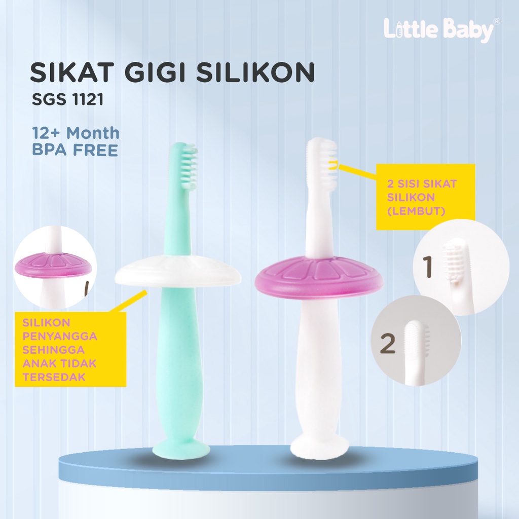 Little Baby - Sikat Gigi Silicone SGS1121 12+ Months