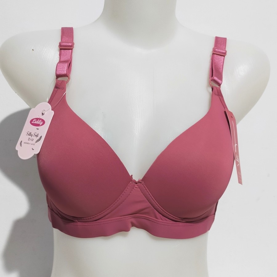 1 Pc BH Lydyly A18 Silky Soft Bra Selembut Sutra Tanpa Kawat Cup Sedang Busa Sedang