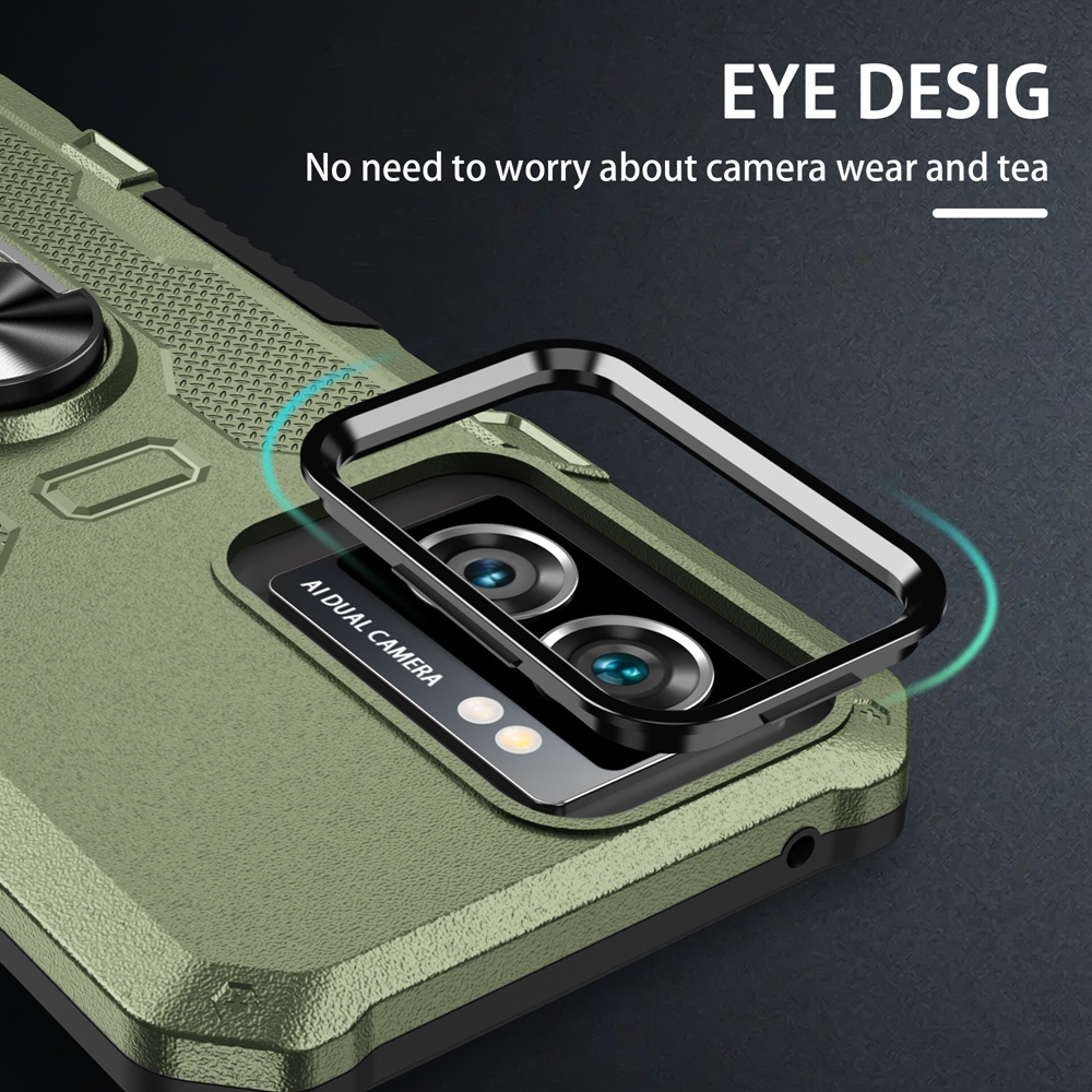 Case Armor VIVO Y01 Iring Cincin Magnetic Kesing Hp Protect kamera Premium Hard Case Standing Robot Pelindung Kamera