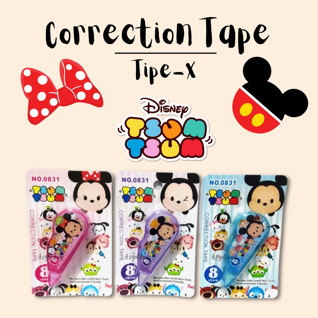 

Correction Tape / Tipe-X Disney Tsum Tsum