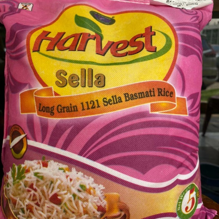 

beras 5kg Harvest sella basmati rice.india