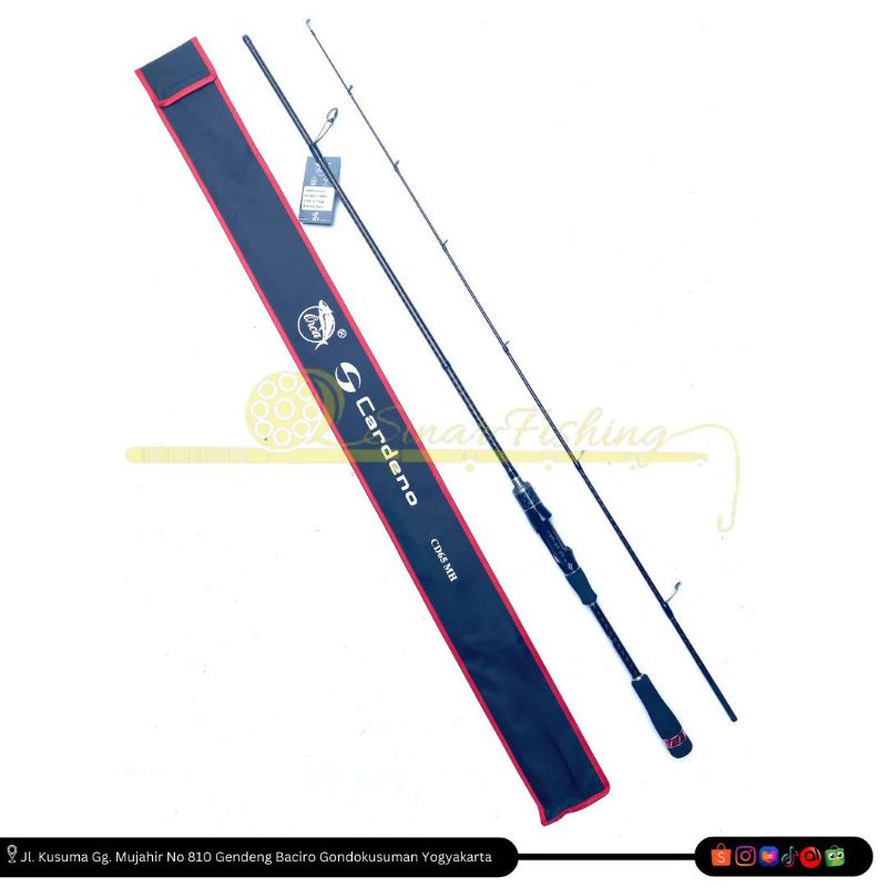 Joran Spinning Casting Orca Cardeno 1.98 cm 8-17Lb Bahan Carbon X-Wrap