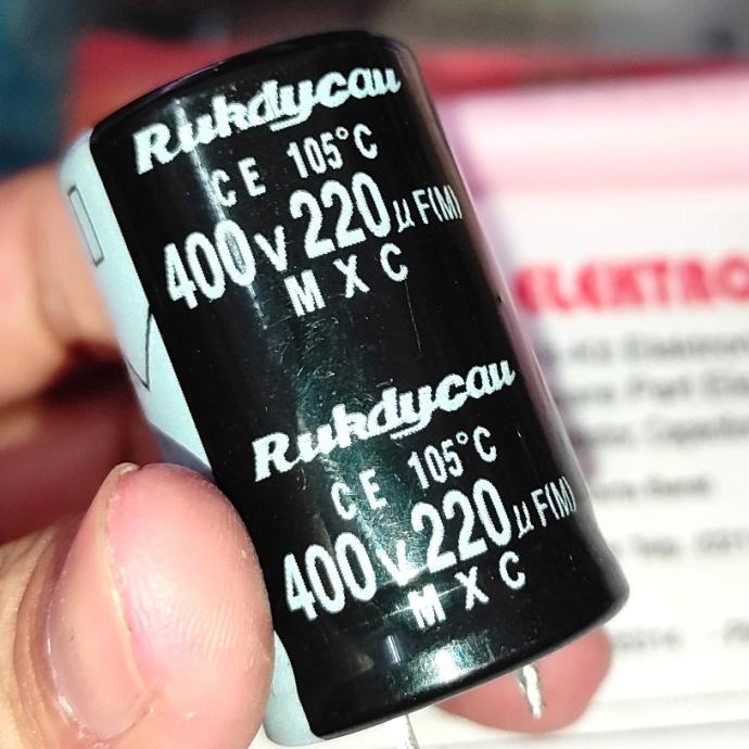 220uf 400v 220uf400v 220 uf 400 v Rubycon Elco Capacitor 220 uf 400 v pcmelektrob9090 Juara