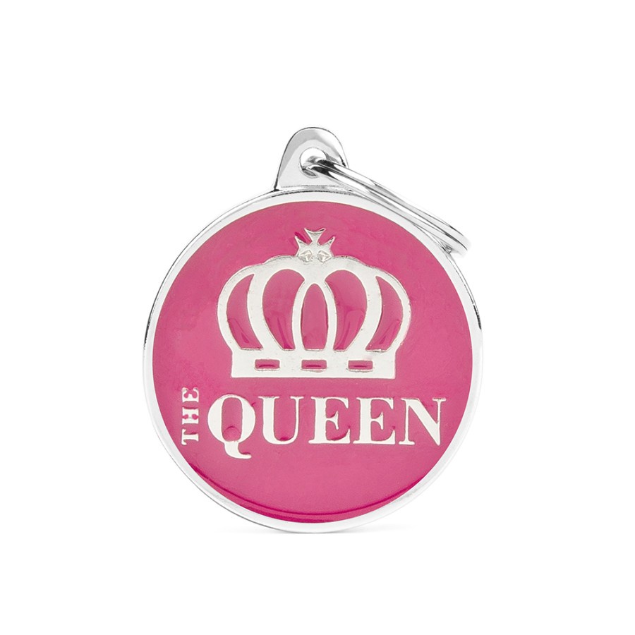 MyFamily ID Tag - Circle THE QUEEN Customize