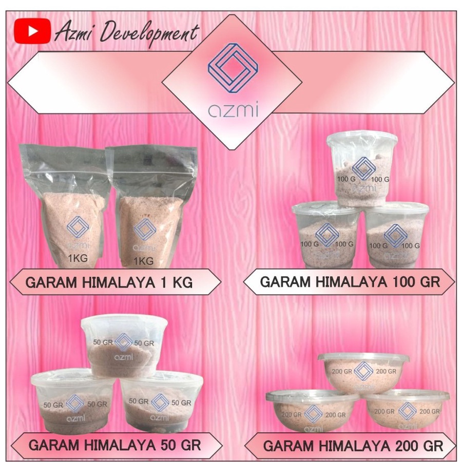 Himalaya Pink Salt Garam Natural Himalaya Kemasan Repack 500gr 1kg