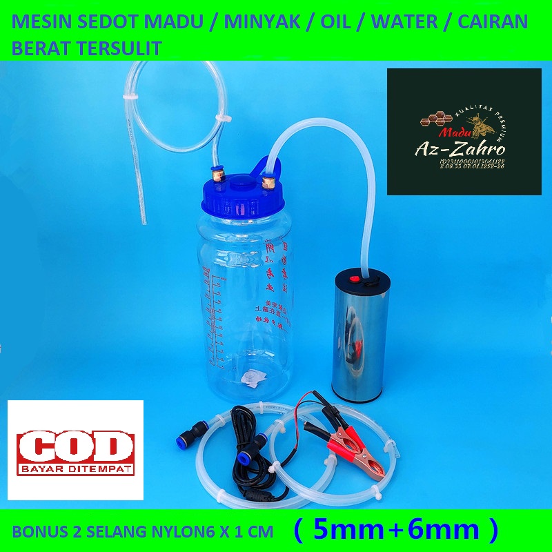 POMPA Sedot madu aki 12volt double power 2 Liter tabung besar garis ukur pompa air pompa minyak