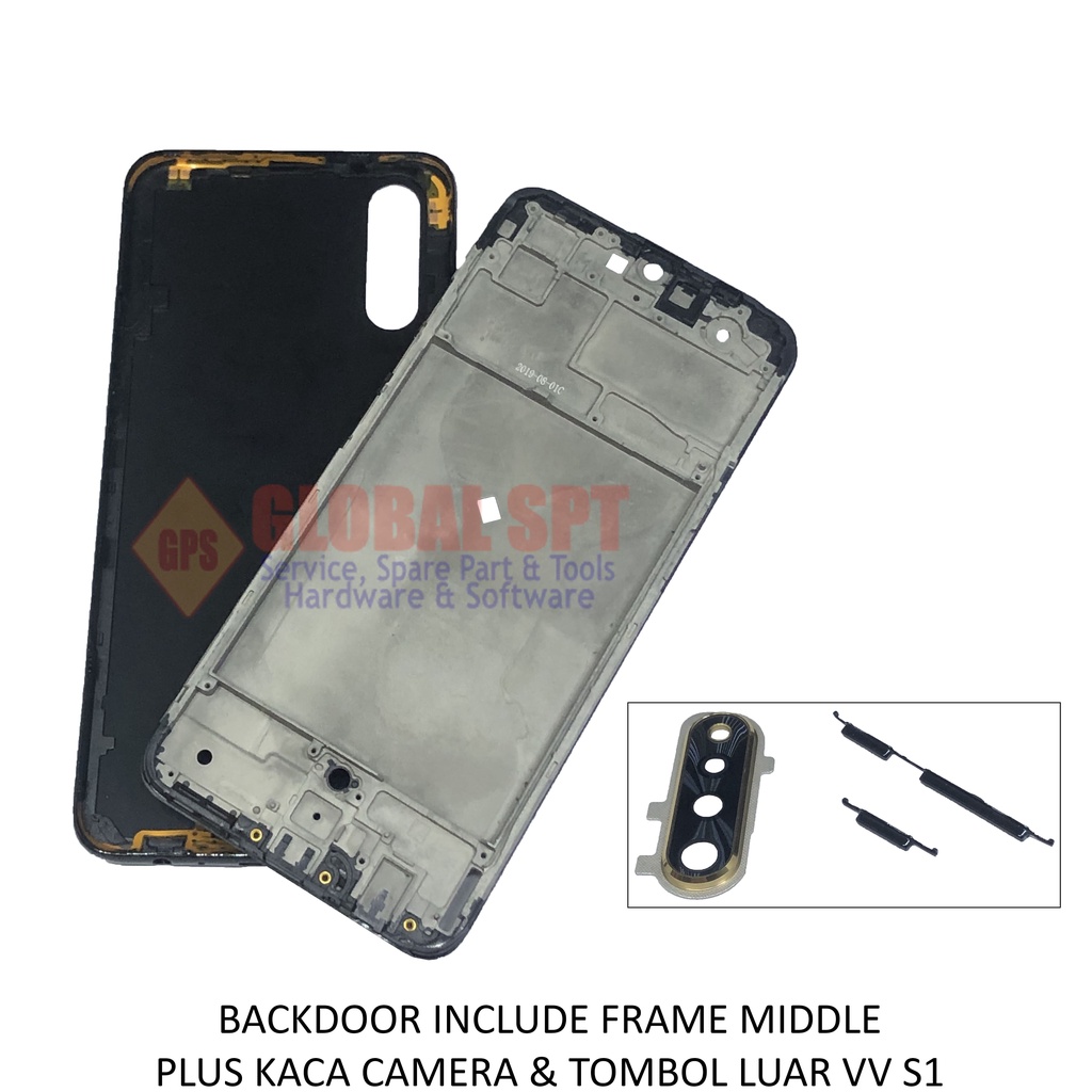 BACKDOOR VIVO S1 INCLUDE FRAME MIDDLE / BACK COVER / TUTUP BELAKANG