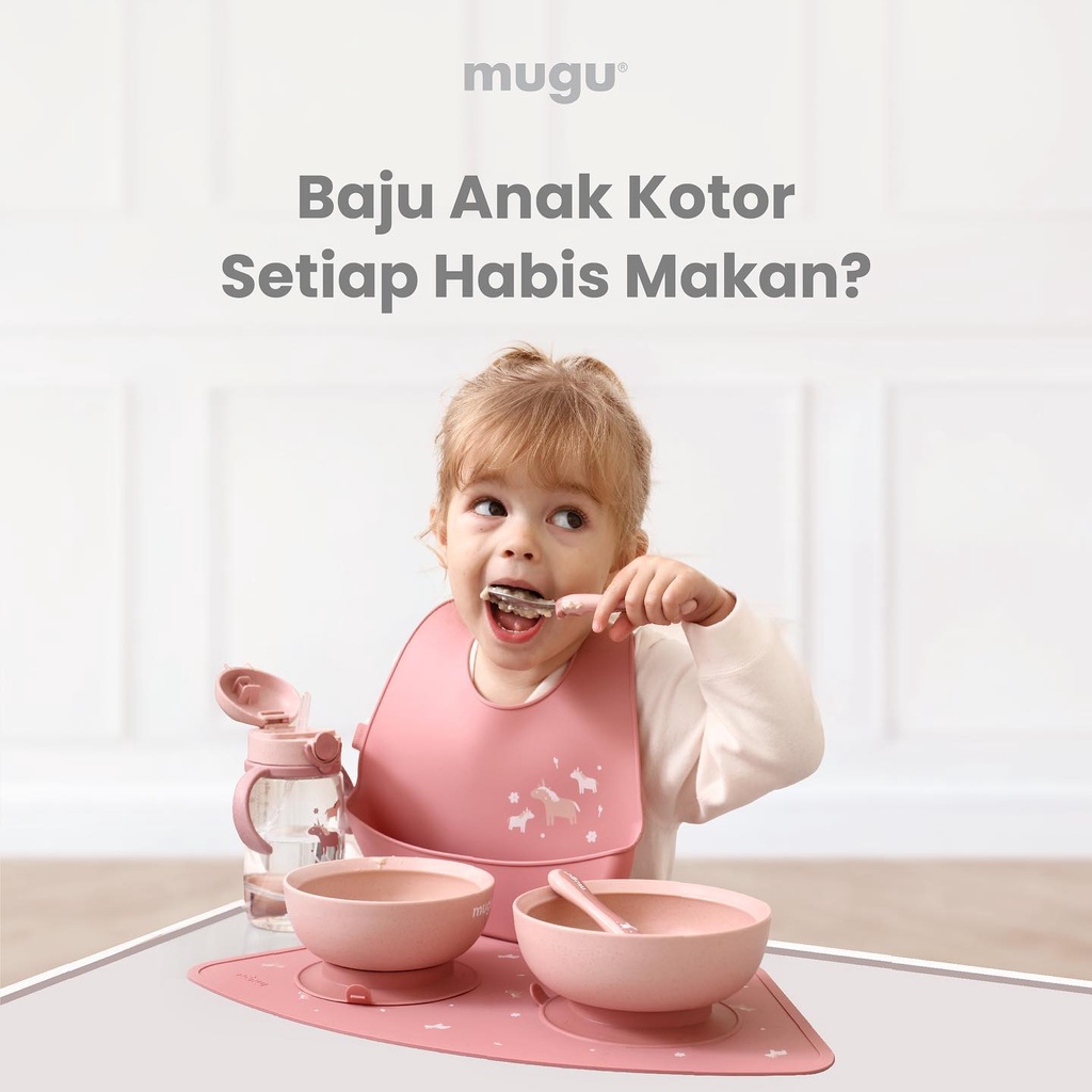 Mugu - Silicone Bib / Celemek Makan BLW Anak