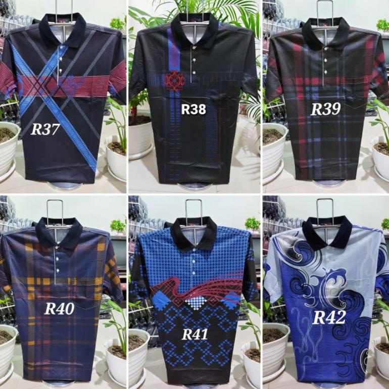 COD maria Kaos Pria Kerah Katun IMPORT M L XL - Kaos Kerah Oryong M L XL - Kaos Bapak - Kaos Kerah M