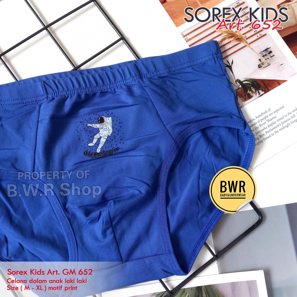 CD Sorex GM 652 Warna / Celana Dalam Anak Sorex Laki Laki Motif Sorex Gm652 | Bwr