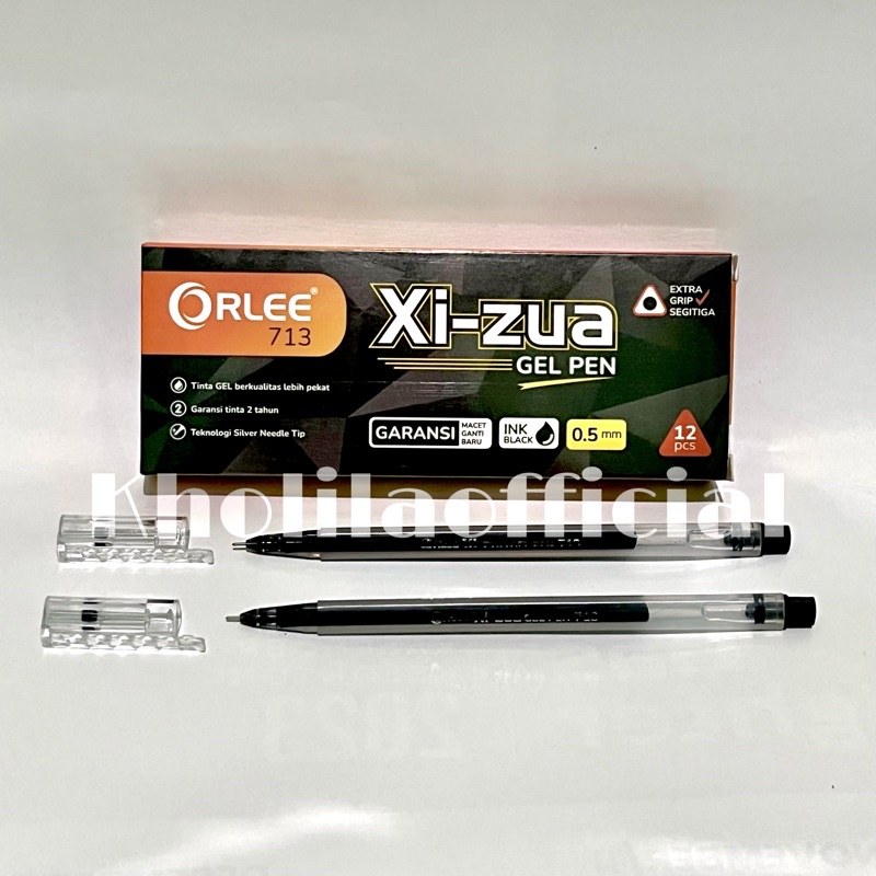 

PULPEN GEL XI-ZUA ORLEE SEGITIGA ISI 12 PCS