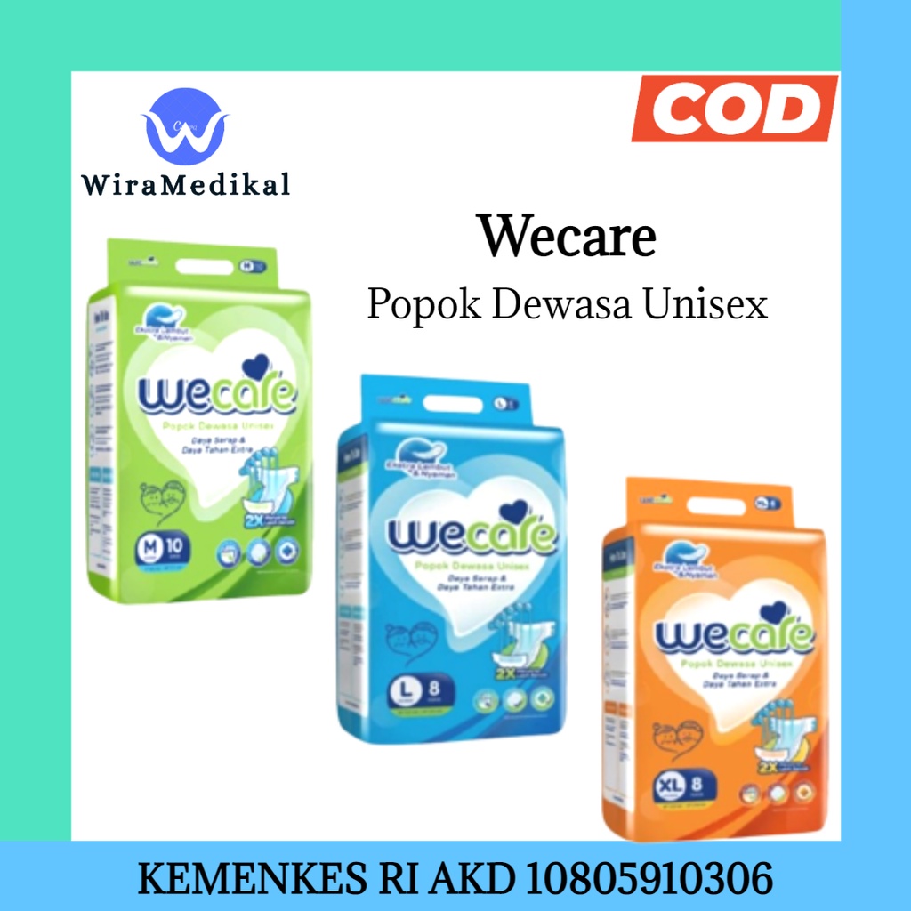 Wecare Adult Diapers Popok Dewasa Wecare M10  L8  XL8 Pampers Dewasa Wecare