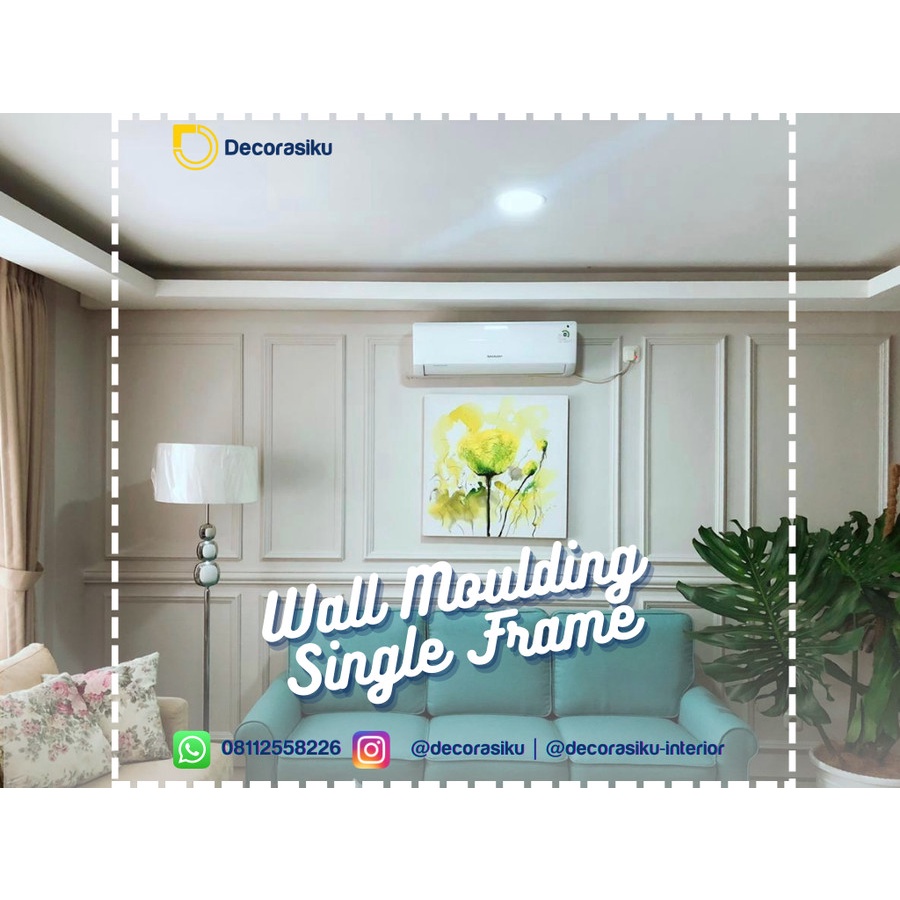 DC - Wall moulding - Single frame KAYU - Wall Panel - Wall paper 3D