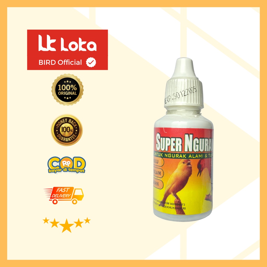 Super Ngurak Vitamin Burung Penumbuh Bulu Mempercepat Ngurak Troll