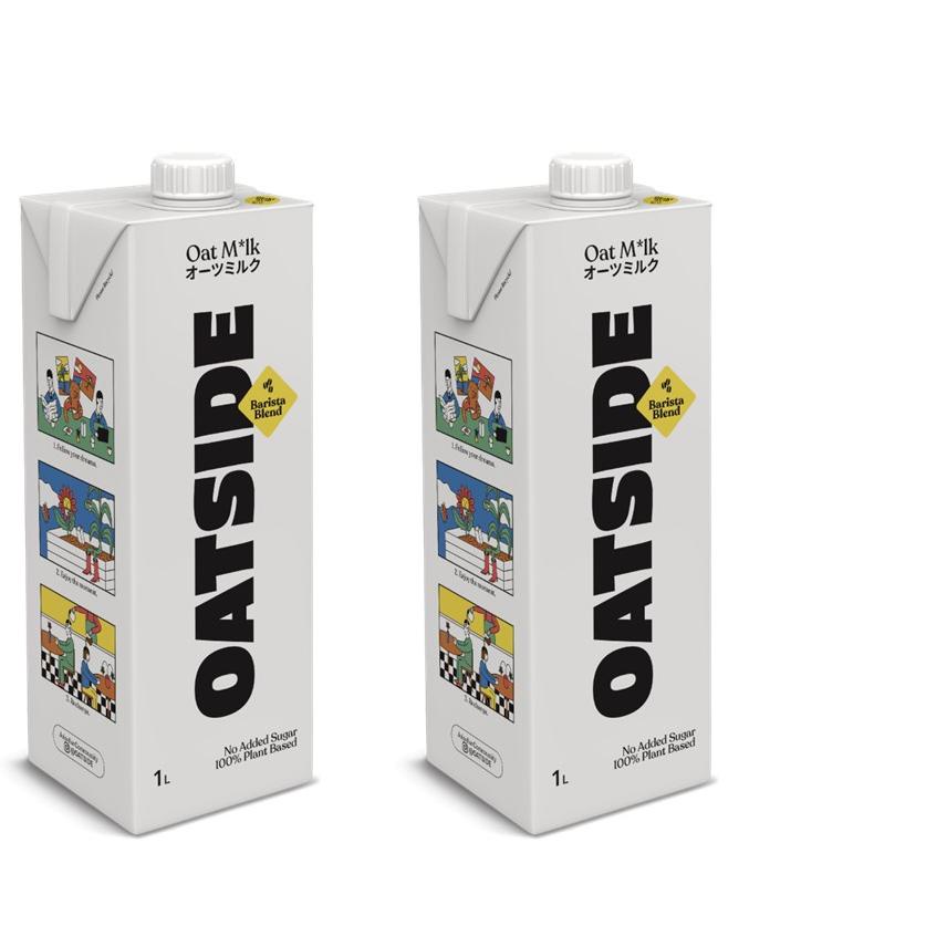 

▲ Oatside Oat Milk Barista Blend 2 x 1 L ◙