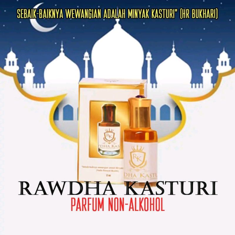 Minyak kasturi kijang original 12ml - parfum non alkohol