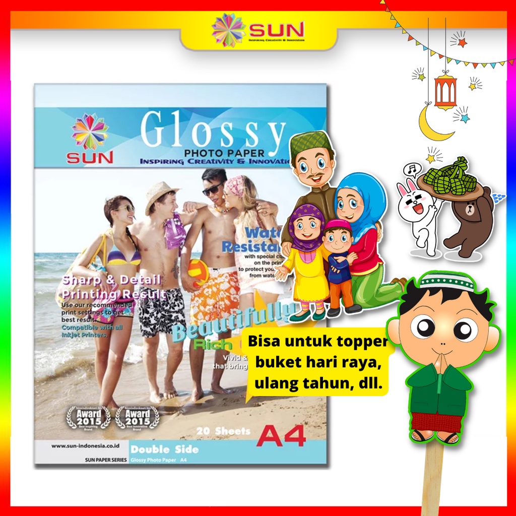 Promo Kertas Foto Glossy Double Side A4 Premium - Sun Ng Glossy Photo Paper Double Side ( Bolak