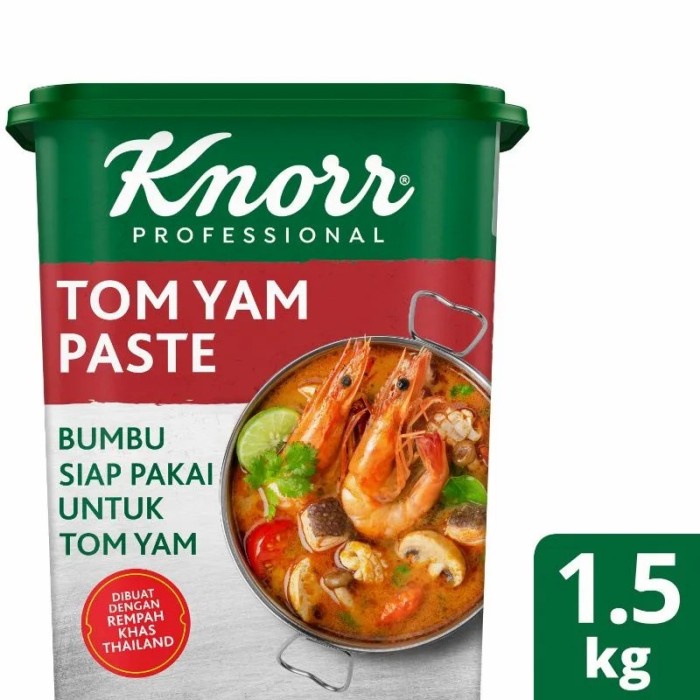 

Knorr Tom Yam Paste Sause 1,5 Kg