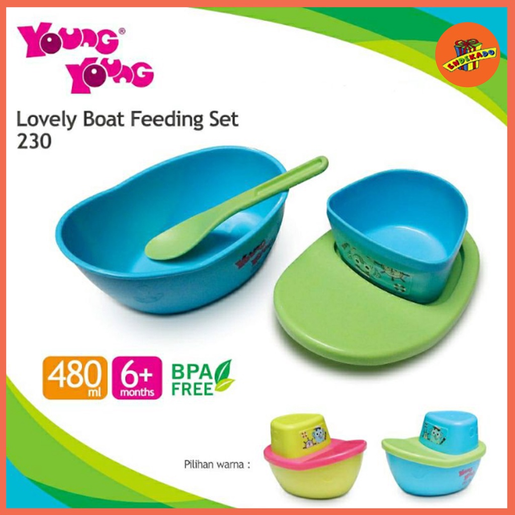 YOUNG YOUNG LOVELY BOAT FEEDING SET