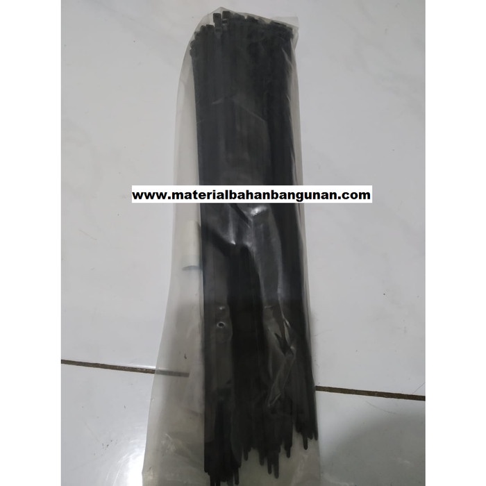 

Terlaris Kabel Tis 2.5 X 300 Mm Hitam Pengikat Plat Pagar Isi 100 Sabuk Marker