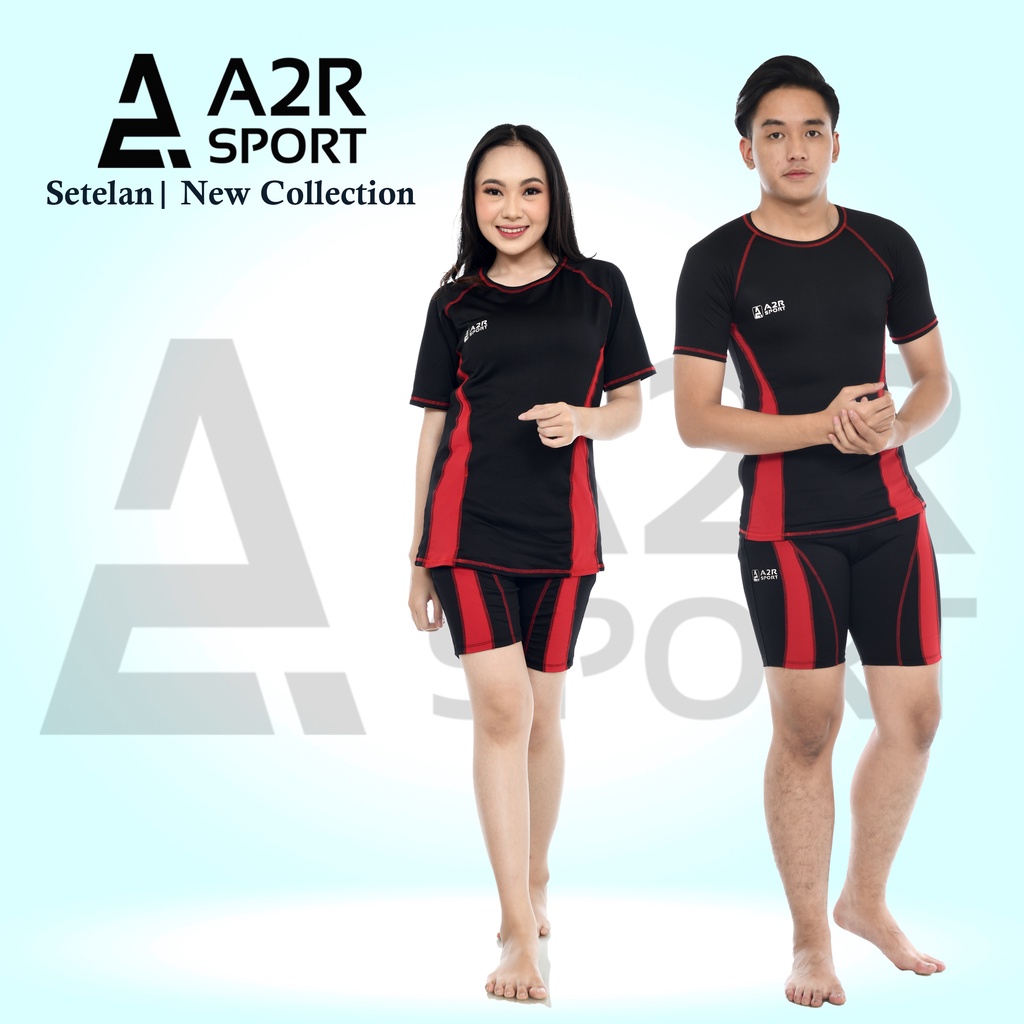 A2R Sport - Setelan dewasa Baju renang lengan pendek