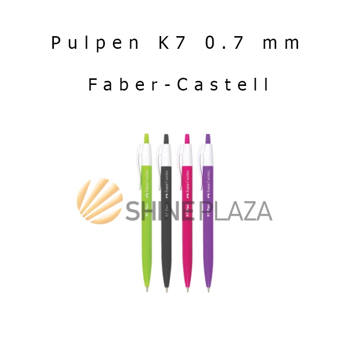 

Pulpen Tip Pen K7 Faber-Castell 0.7mm - Bolpen Pena Hitam 0,7 mm
