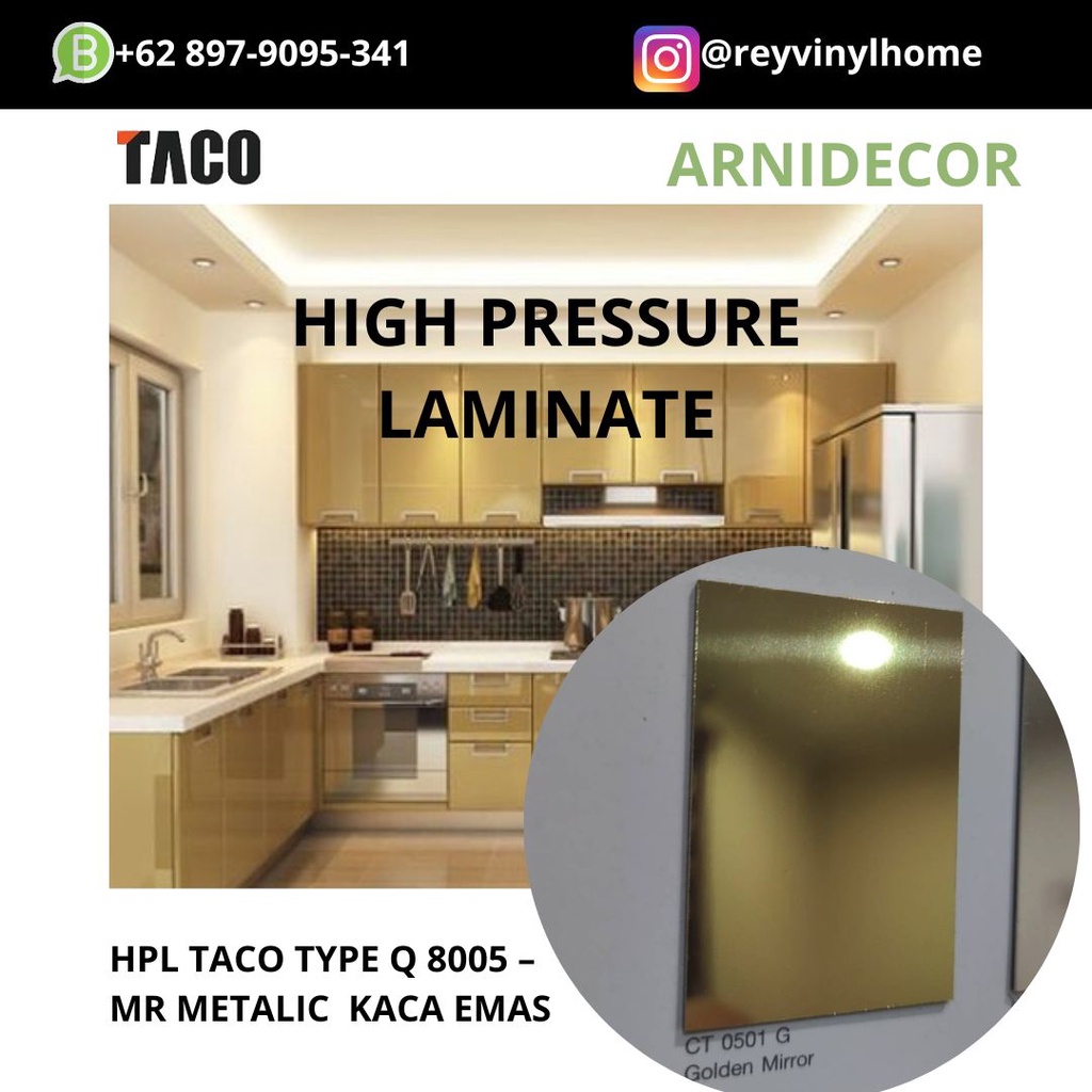 HPL TACO TYPE Q 8005 – GOLD MIRROR