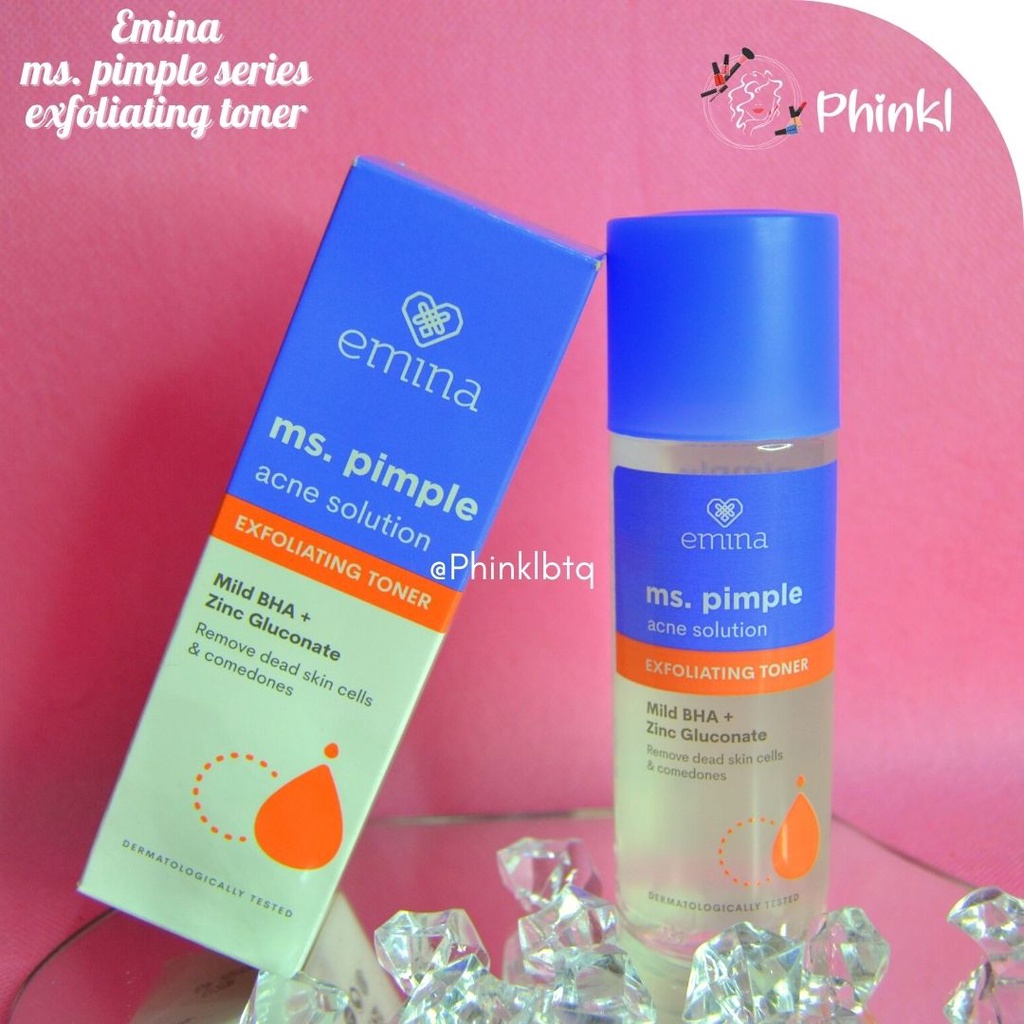 `ღ´ PHINKL `ღ´ ╰☆☆ 𝔢мιℕά ☆☆╮ Emina ms pimple series anti acne jerawat bruntusan memperbaiki skin barrier