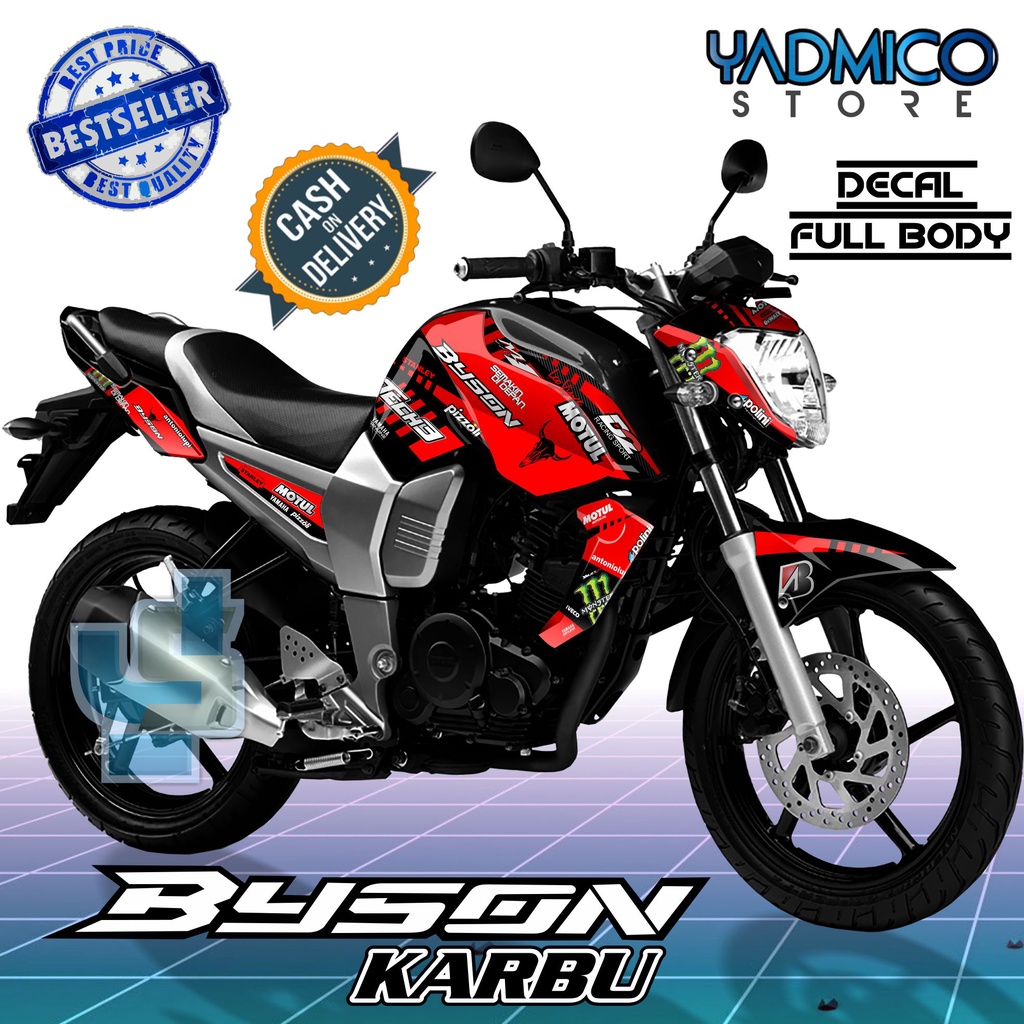 Decal Byson Carbu Full Body - Stiker Motor Byson Karbu Full Body - Striping Hologram Byson Carbu Var