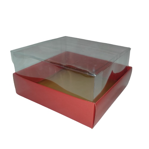 

[4 pcs] Box Toples isi 1 Polos Merah | BOX TOPLES KUE KERING ISI 1