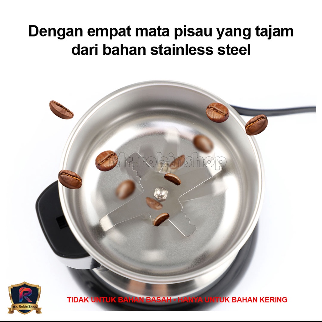 SH-669/V-1105 Mesin bubuk/tepung Penggiling kopi 400g, Grinder Herbal Biji Kacang Obat Mesin Giling Grinder Elektrik