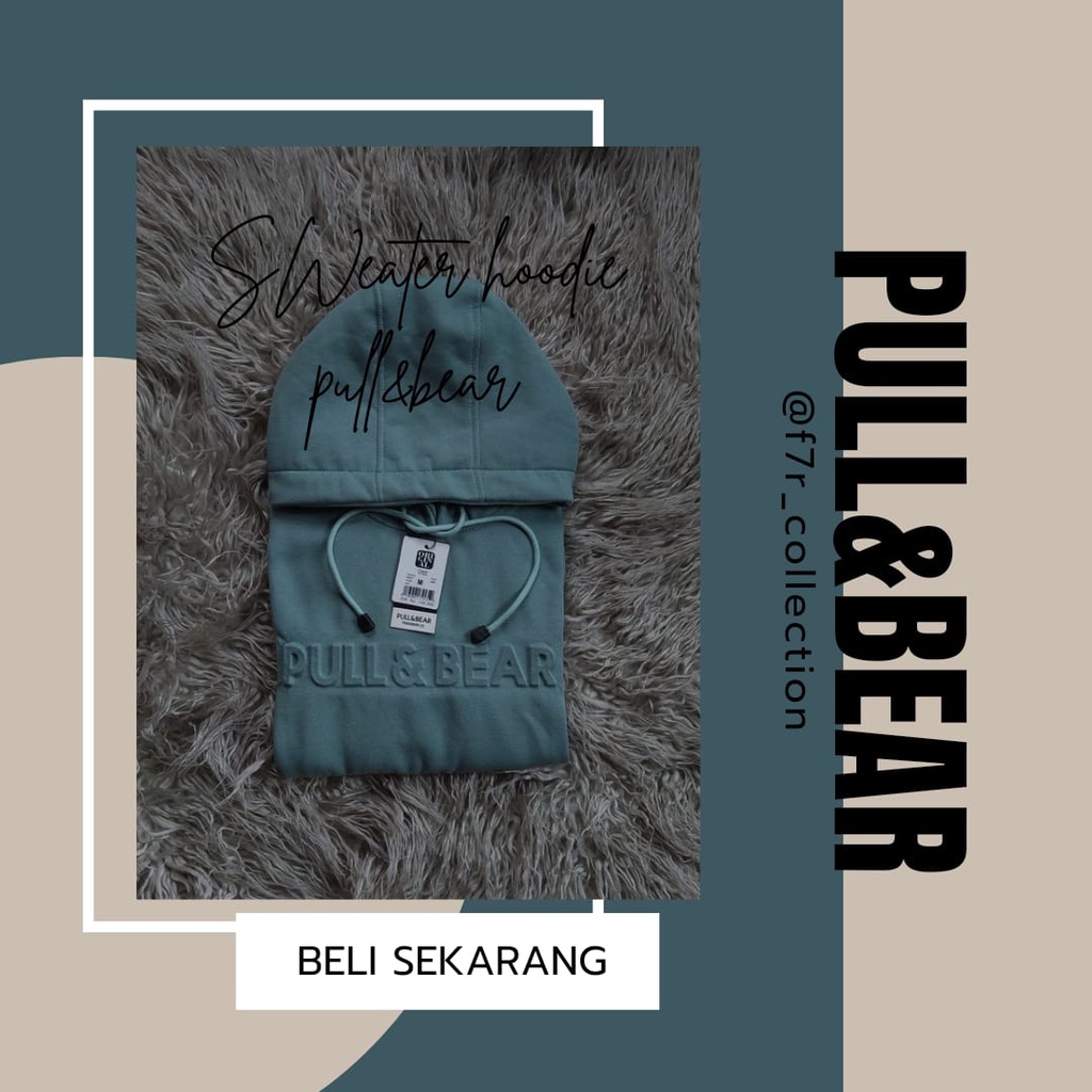 SWEATER HOODIE PULL&amp;BEAR EMBOS DEWASA PREMIUM PRIA-WANITA(UNISEX)MURMER