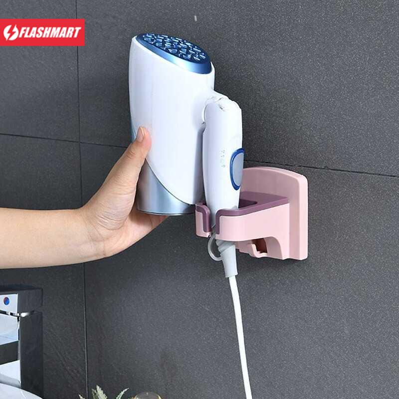 Flashmart Rak Hair Dryer Holder Blower Organizer Adhesive - YG2