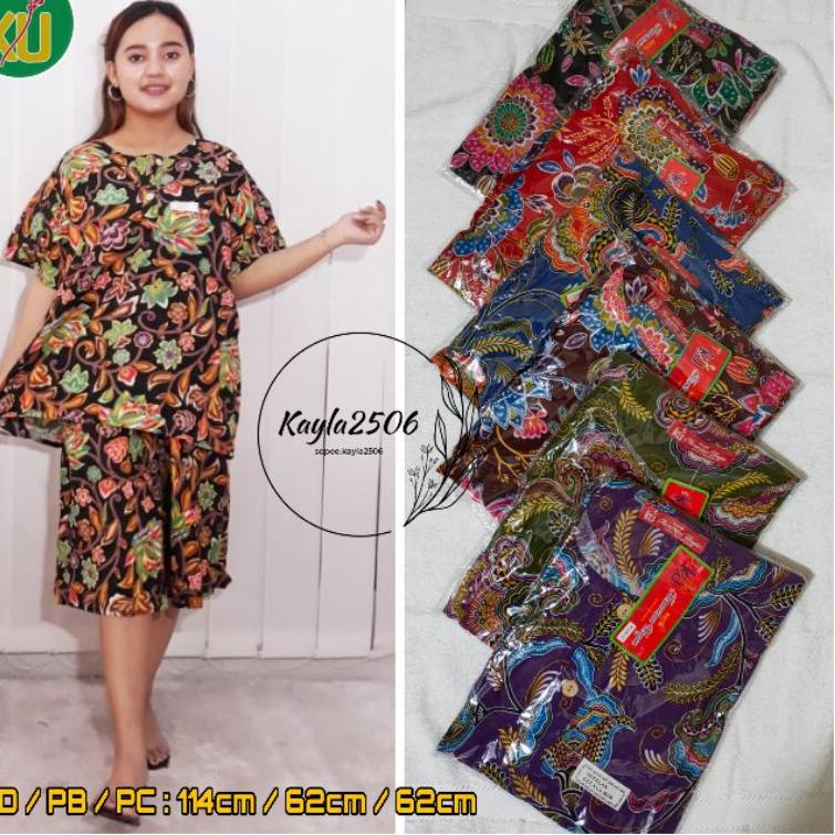 HARGA TERMURAH Setelan kencana ungu kulot batik kencana ungu