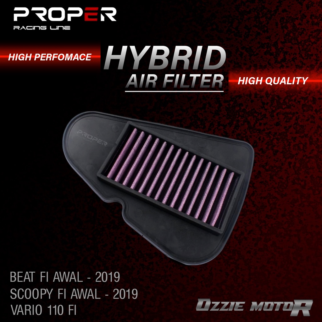 AIR FILTER SARINGAN UDARA FILTER UDARA PROPER RACING LINE TERLENGKAP UNTUK MOTOR BEAT SCOOPY VARIO FI ESP PCX ADV R15 R25 CBR NINJA LEXI NMAX AEROX XMAX MX MIO FINO SOUL GT X-RIDE