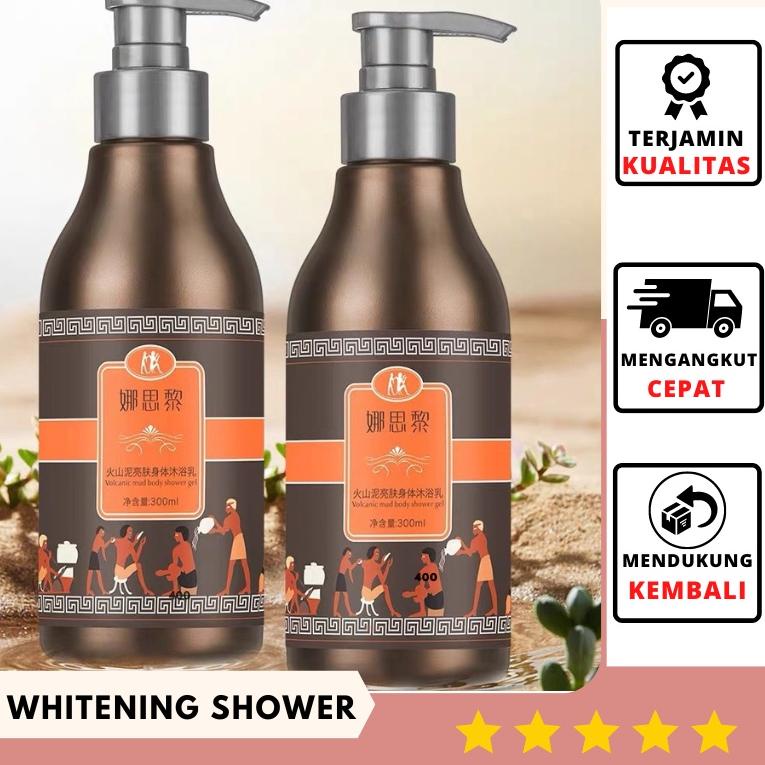 ♂ JAPAN WHITENING SHOWER/ WHITENING MUD BATH Lumpur Vulkanik Shower Gel 300ml ►