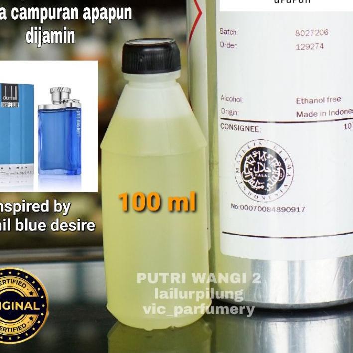 ♘ DUNHILL BLUE DESIRE 100ML BIBIT PARFUM MURNI ASLI TANPA CAMPURAN APAPUN ➼