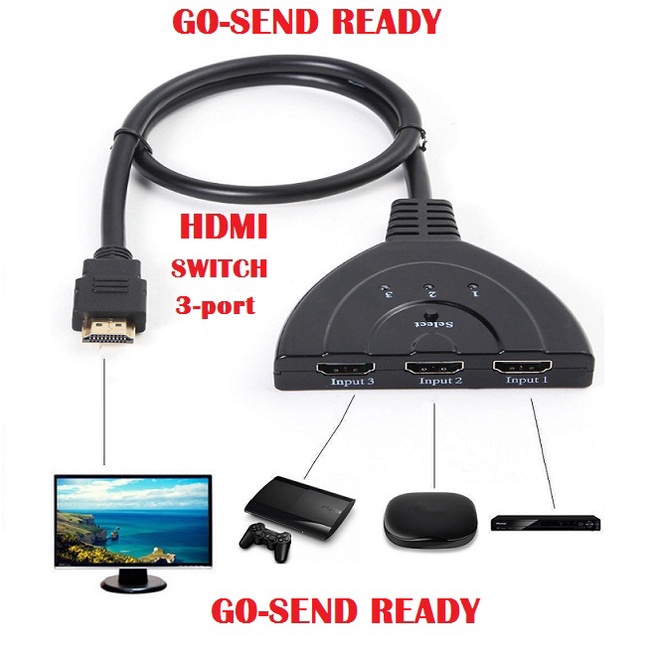 SWITCH HDMI 3 PORT (3 INPUT 1 OUTPUT) / HDMI SWITCHER