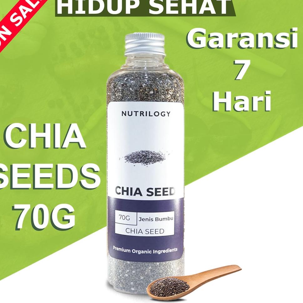 

Disc Xtra CHIA SEEDS 70G / CHIA SEEDS ORGANIC / CHIA SEEDS UNTUK DIET / CHIASEEDS BOTOL / CHIA SEED FRESHLY / CHIA SEED PREMIUM / CHIASED ORGANIK