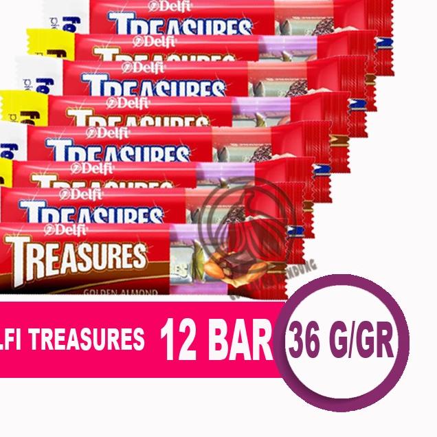 

✩ Coklat Delfi Treasure Golden Almond 12 Bar X 36gr - Cokelat Delfi Treasures Isi 48pcs X 9gr Kiloan Cookies and Cream 36 gram X 12 Pak ֍