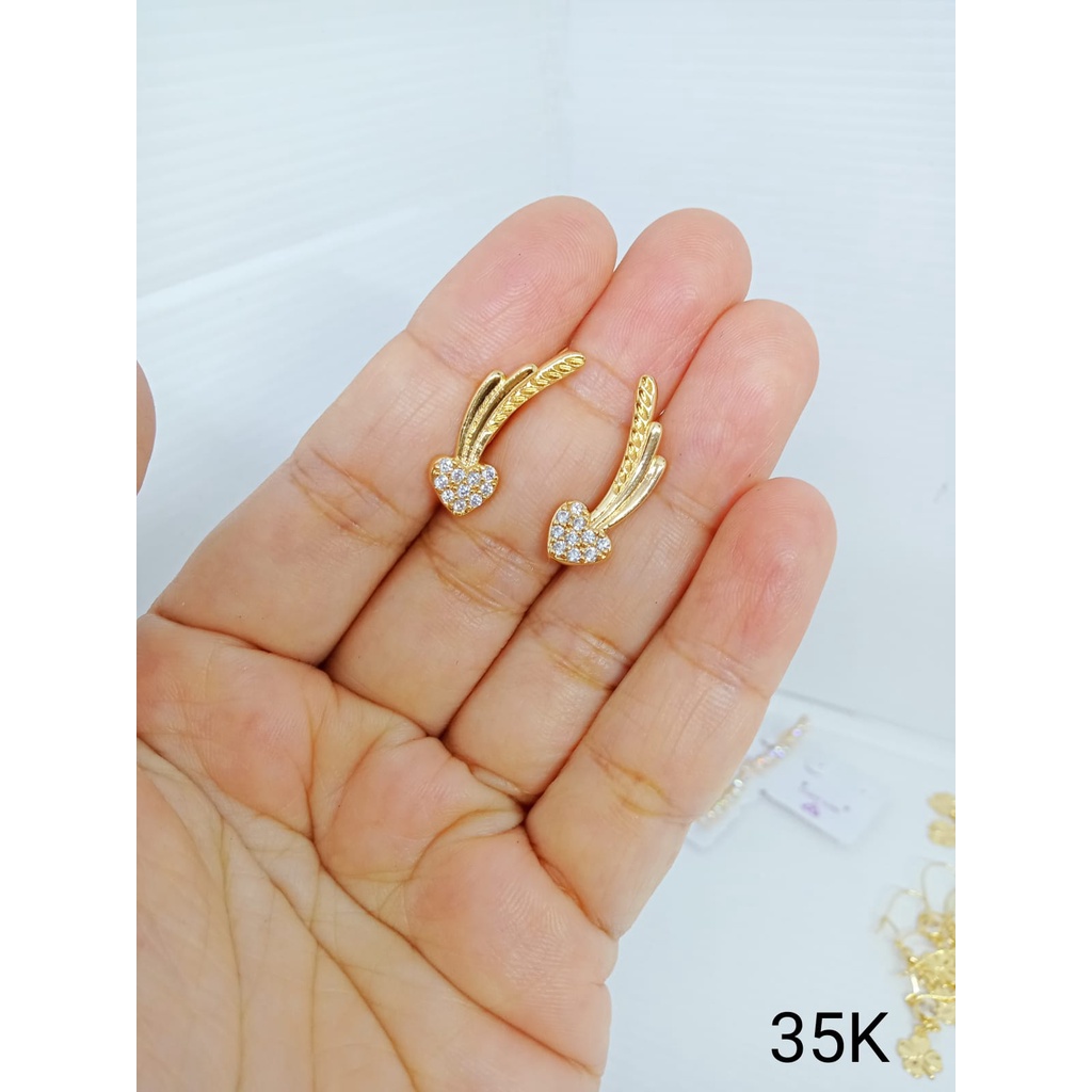 ANTING RAMBAT PERHIASAN IMITASI LAPIS EMAS