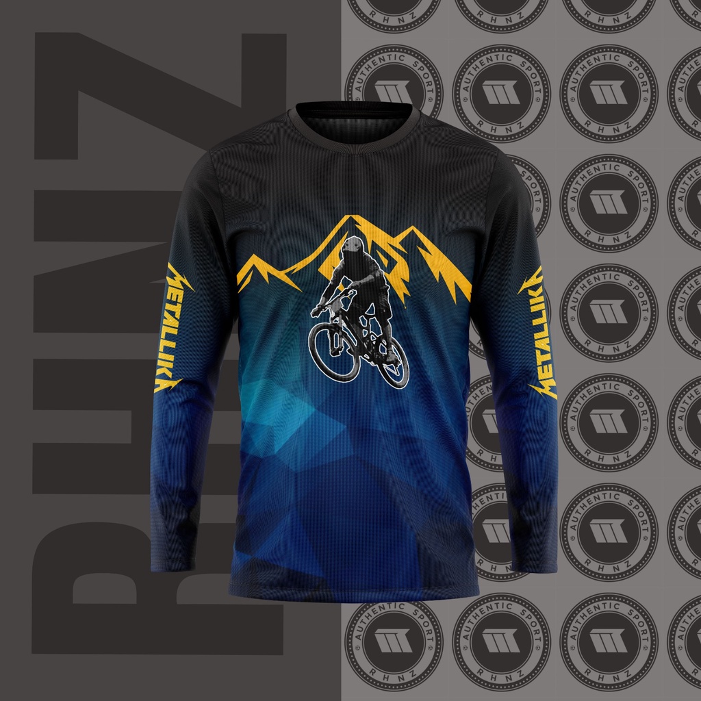 JERSEY PRINTING GOES SEPEDA TERBARU/ATASAN BAJU SEPEDAHAN LENGAN PANJANG/KAOS PANJANG GOES DEWASA UN