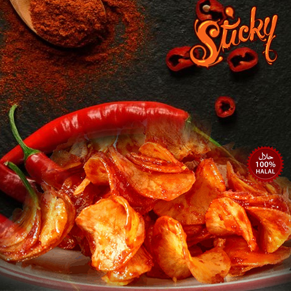 

KRIPSET Cemilan Keripik Singkong Pedas Gila | CEMILAN STICKY