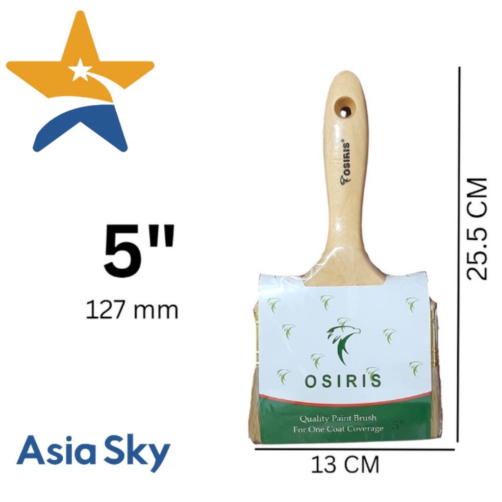 

ASIA SKY KUAS MEREK OSIRIS KUAS SYNTHETIC BRUSH CAT KAYU BESI TEMBOK UKURAN 5