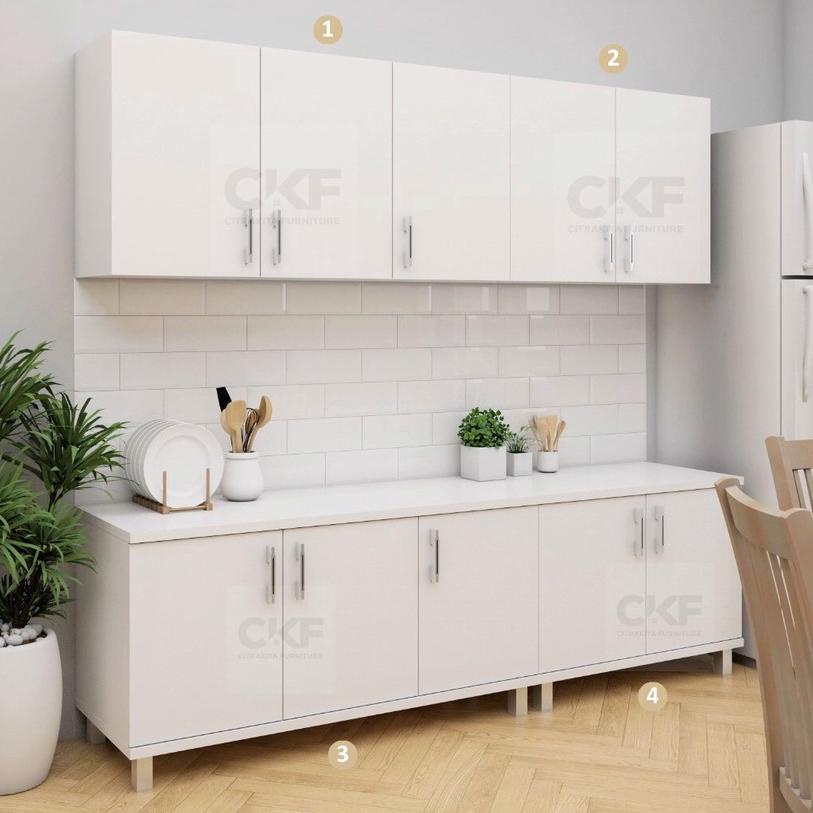 Jaman Now.. KITCHEN SET ATAS MINIMALIS LEMARI GANTUNG RAK DAPUR LEMARI DAPUR KITCHEN SET MURAH RAK G