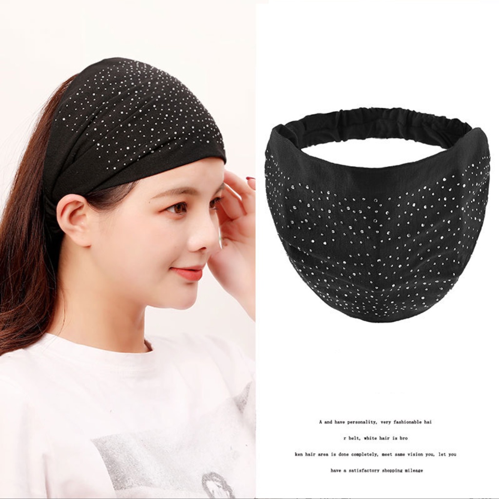 Ikat rambut bertepi lebar wanita Korea manis Mori wanita mencuci wajah menekan sorban rambut / Headband Cher Aestneeds Bandana Multicolor Bando Aesthetic Beraneka Warna Headband Pinteresto