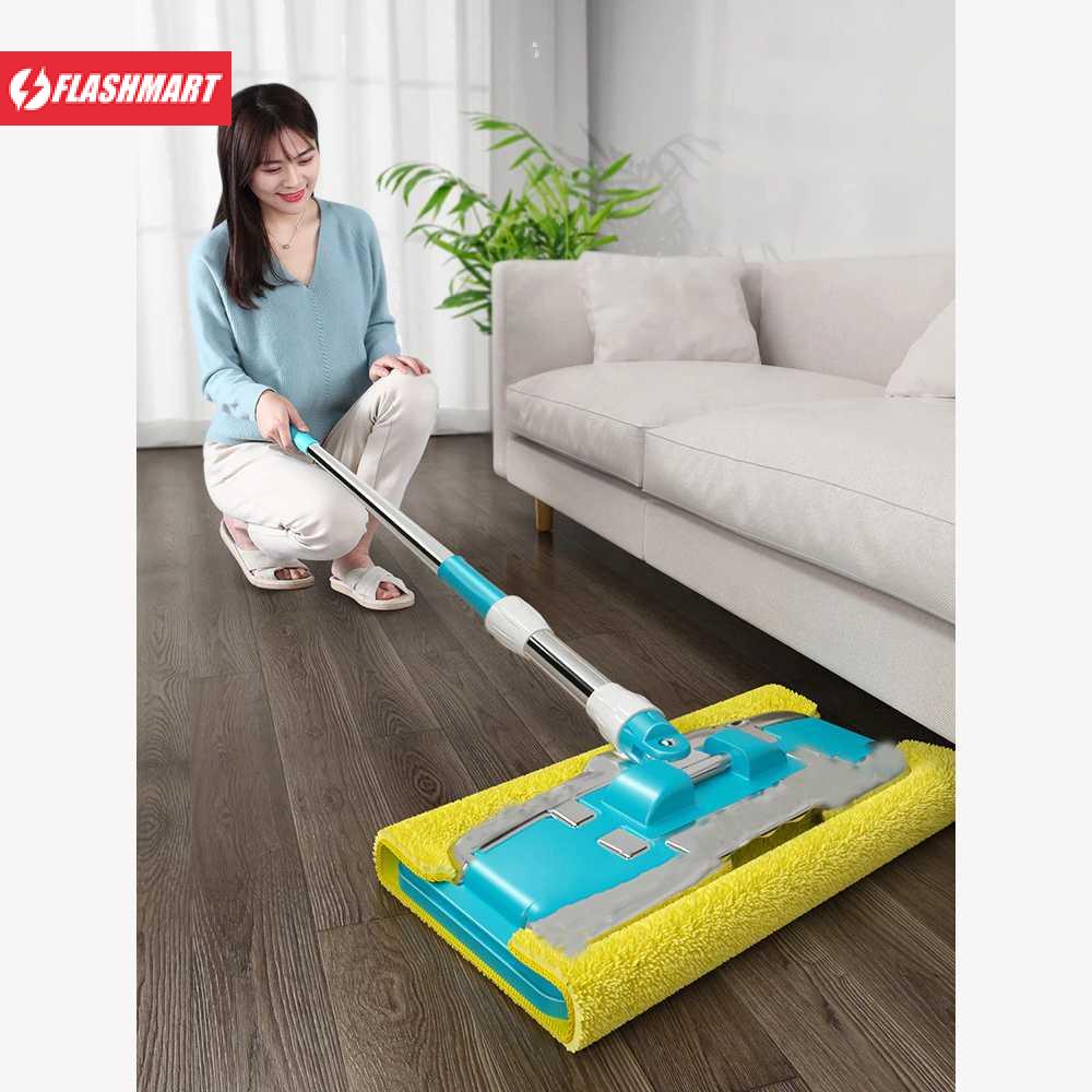 Flashmart Alat Pel Wet Floor Mops Microfiber 360 Rotating - H-01