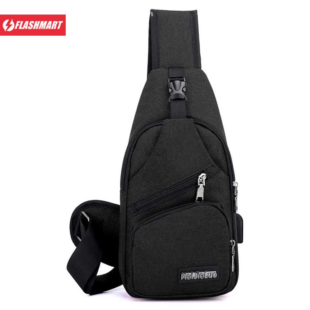 Flashmart MeiJieLuo Tas Selempang Crossbody Bag dengan USB Charger Port - MJ168