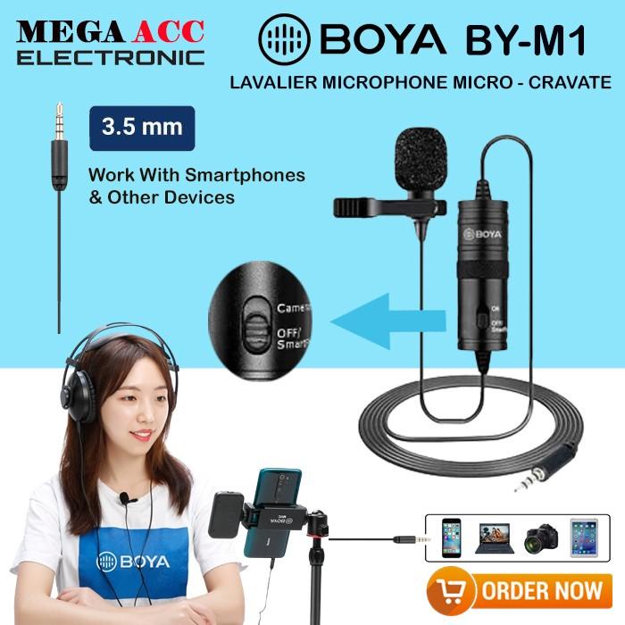 Terlaris Microphone Clip On Boya By-M1 / Boya M1 / Mic Boya Clip On By-M1