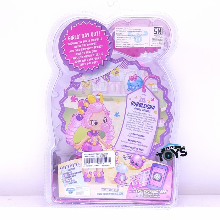 Shopkins Shoppies Bubbleleisha Doll Pack S1 #Original